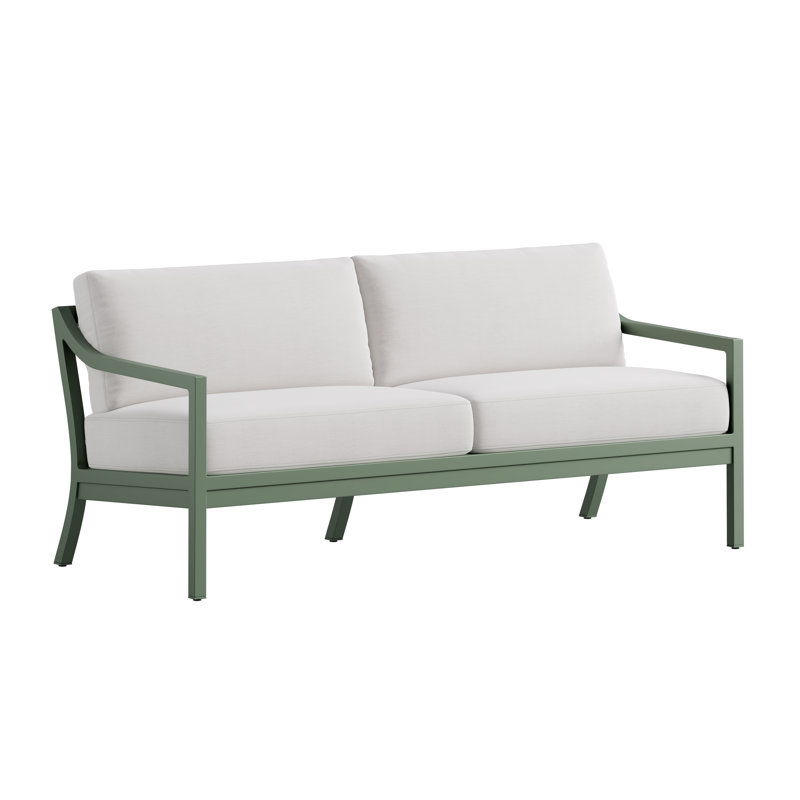 Sofa with Seat Cushions, Eucalyptus Green