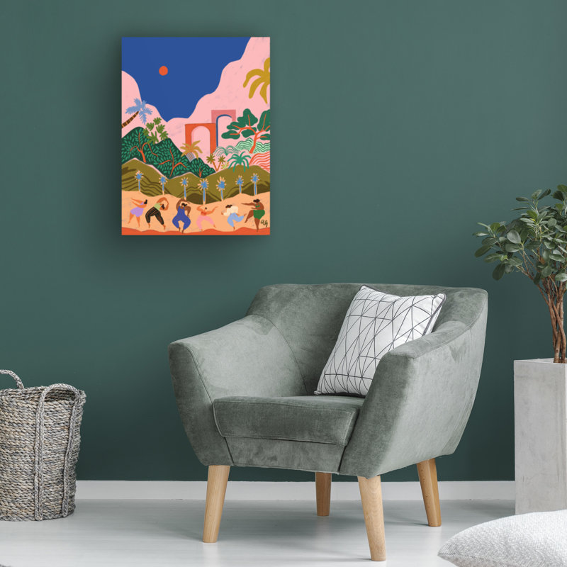 «Dancing In Paradise» sur toile par Arty Guava, H 32 po x l 24 po x P 2 po