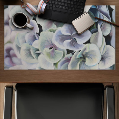 Colorful hydrangea flowers - 14.00"x24.25" Desk mat