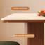 Table Mid-Century rectangulaire en bois et pierre-394721089