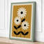 Three Daisies Ascending Retro - Wrapped Canvas-475575794-475575805