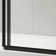60 In. W X 76 In. Hsliding Frameless Shower Door In Matte Black With Clear Glass