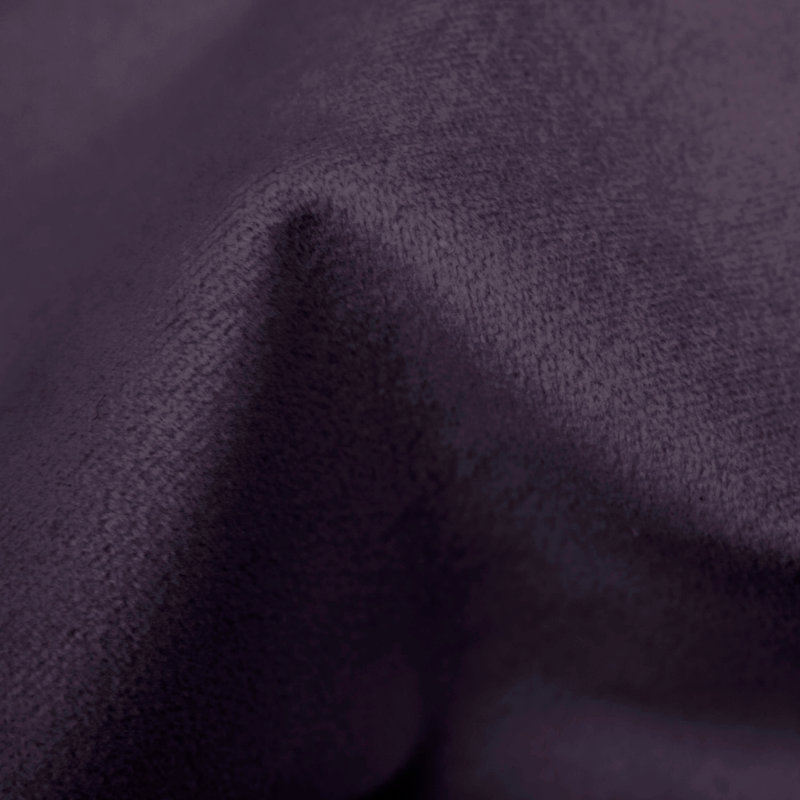 Tête de lit tapissier Eisley, Simple, Velours aubergine classique