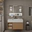 Armoire de toilette murale à miroir avec lumières DEL