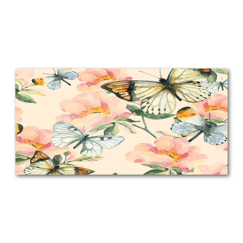 Peterstown 50cm W x 100cm L Glass Peel and Stick Panel