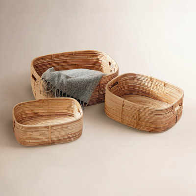Handmade Rattan Storage Bin