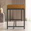 Bureau large Argyle de style Mid-Century en bois massif plaqué chêne, 183 cm de large
