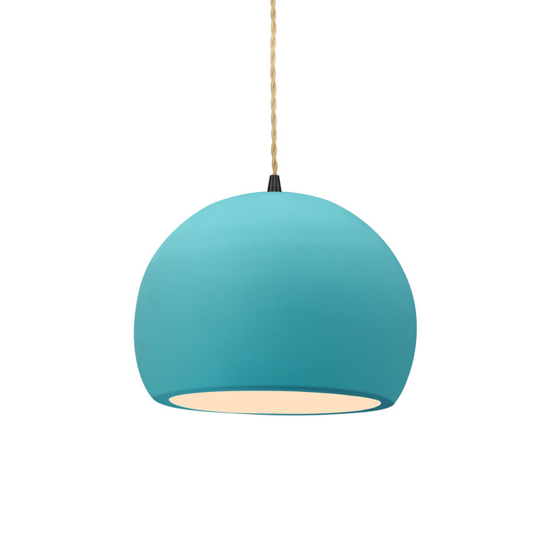 Luminaire suspendu à 1 lumière Aschwin, H 6 po x l 7 po x P 7 po, Piscine réfléchissante, Matte Black