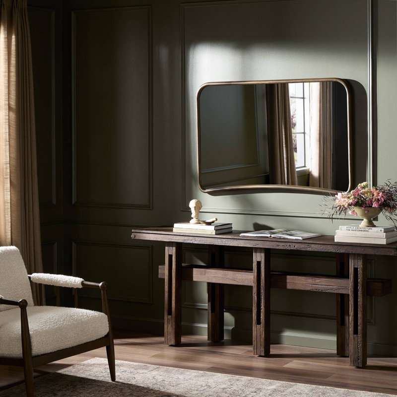 MADRANO Solid Wood Mirror, Horizontal, 32" x 48"