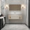 Armoire de salle de bain de style français crème