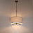  4 - Light Dimmable Drum Chandelier Dining Room Chandelier