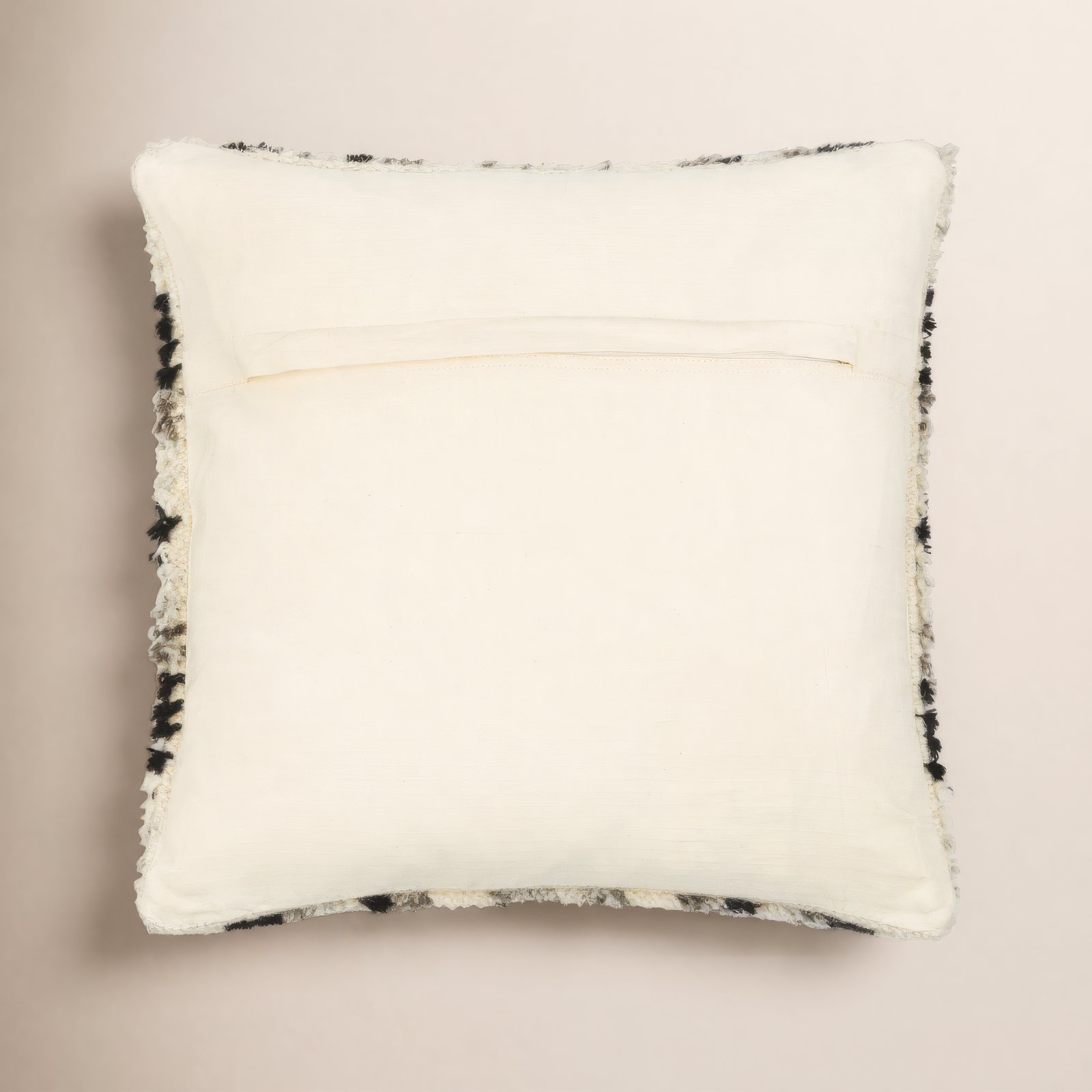 Cyan Geometric Wool Throw Pillow, 20" x 20", Down