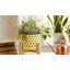 Ensemble de 3 pots en grès cérame avec supports en bois-2126174443-2126174440