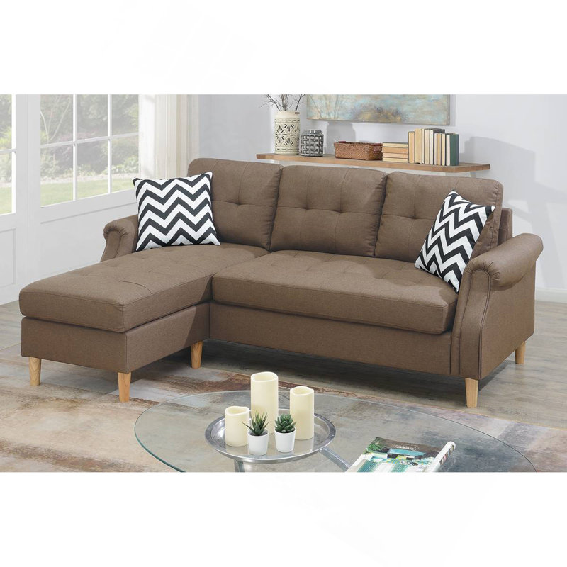 Canapé modulaire réversible Living, Light Coffee