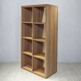 Smart Cube 8-Cube Organizer Storage With Opened Back Shelves,2 X 4 Cube Bookcase Book Shleves For Home, Office