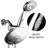 Ultra-Luxury Handheld Shower Head 2.5 GPM GPM