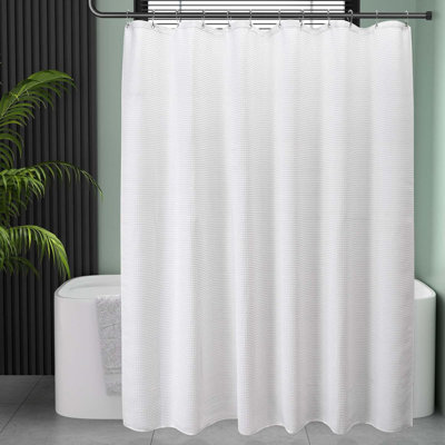 Rideau de douche Luxury Waffle Weave