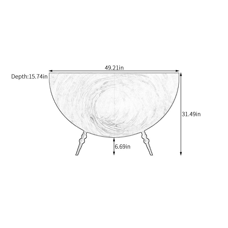 Armoire demi-ronde French Luxury, Ivoire ivoire