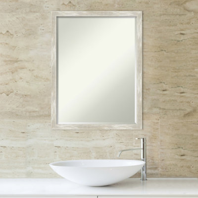 Wynantskill Wood Flat Wall Mirror