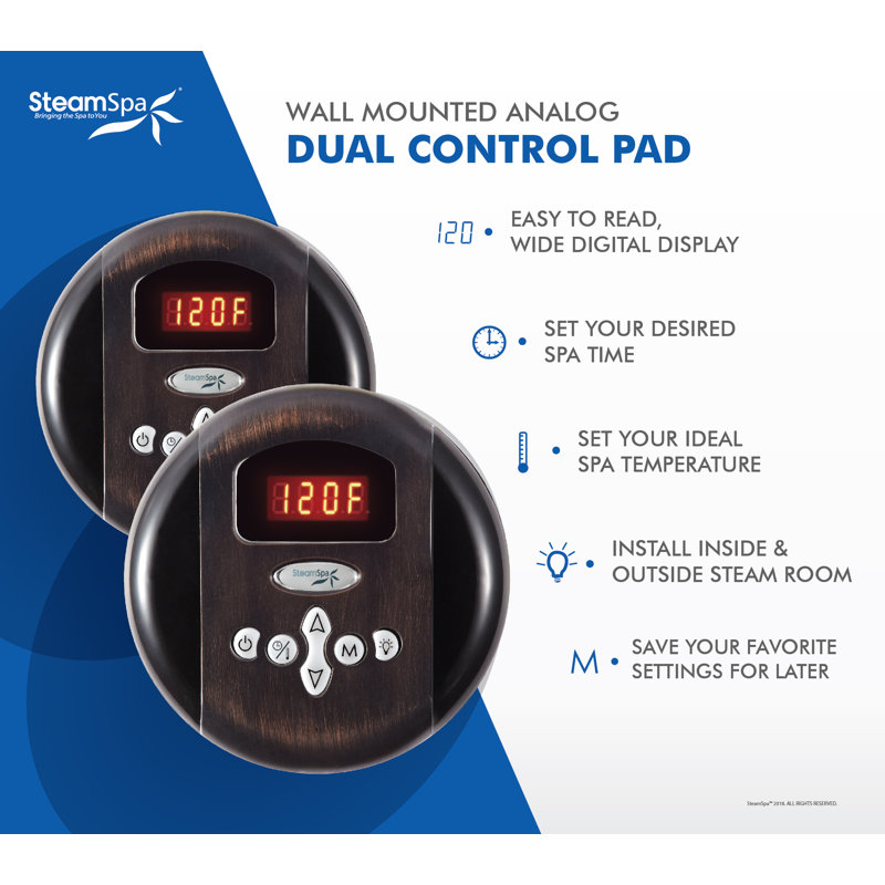 Steam Generator Control, Oil Rubbed Bronze