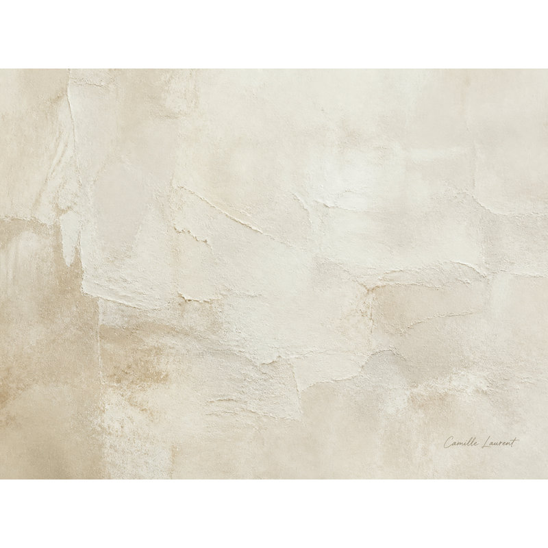 «Soft Ivory Drift», reproduction d'art numérique abstraite sur toile tendue, 30"H x 40"W x 1.5"D