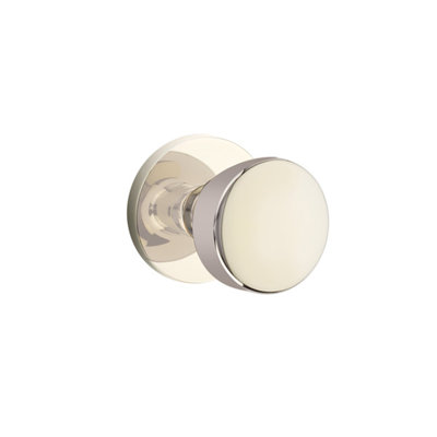 Ensemble de boutons de passage Emtek avec rosette à disque et bouton Laurent