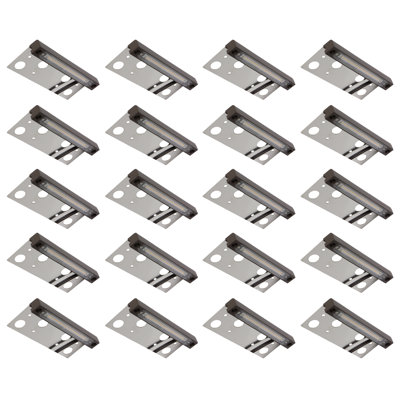 Ensemble de 20 lumières claires 6,8 pouces avec lentille transparente