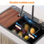 Évier de cuisine à montage sur plan 29,5 "L x 18" avec robinet