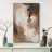 Abstract Colorful Strokes Grunge Watercolor Brown Minimalism Contemporary Nordic Neutral Wall Decor On Canvas Print-97558472-97558476