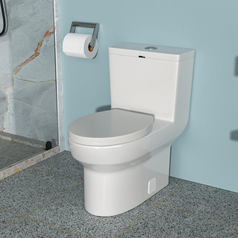 Ceramic One Piece Toilet,Dual Flush With Soft Clsoing Seat