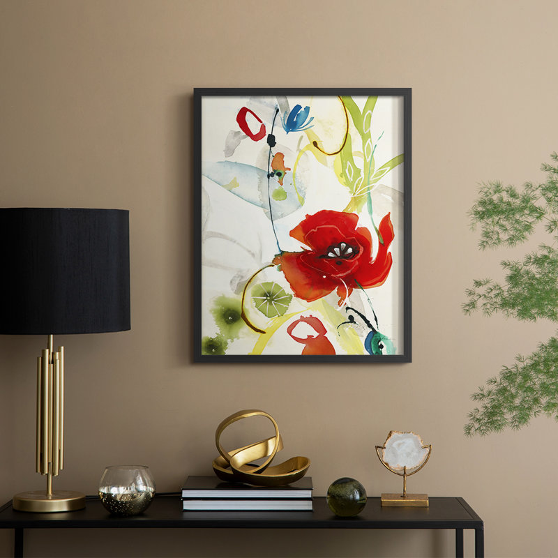 Local Color II Framed Print - Solid Wood, Black, 15" H x 12" W