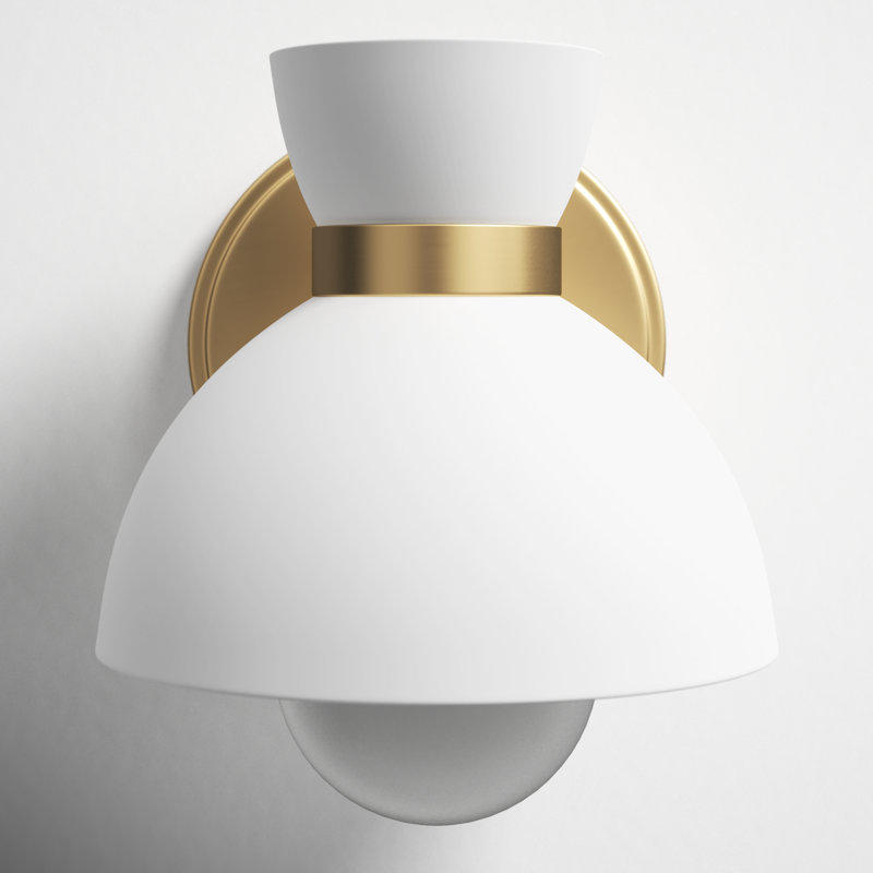 Lavina 1-Light Wall Sconce in Brass, Brass