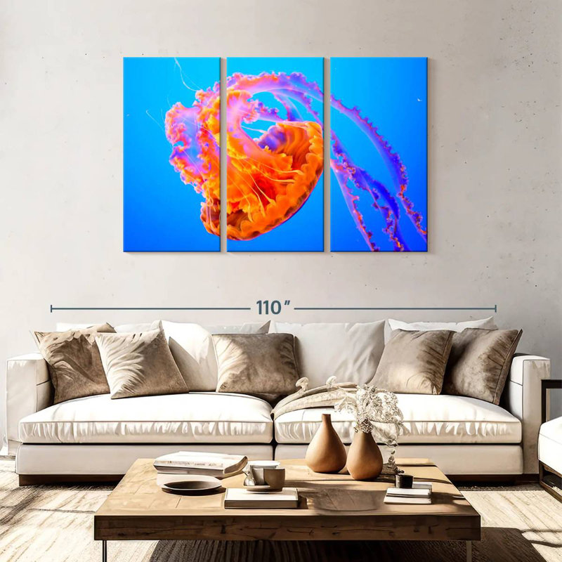 Jellyfish Somersault, 48" H x 74" W