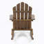 Chaise à bascule en bois d'acacia résistant aux intempéries et à bascule pour une détente en plein air