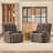 Heald 40.94"W Upholstered Swivel Rocker Recliner-1191926214