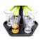 Ensemble de distributeur et de verseur de boissons alcoolisées Brethauer-Downing avec bouchons individuels