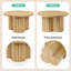 80 cm Wooden Round Coffee TableTable for Living Room
