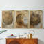 Série ABSTRACT CCXI - Toile tendue avec châssis encadré - 3 pièces-802618319-802618354