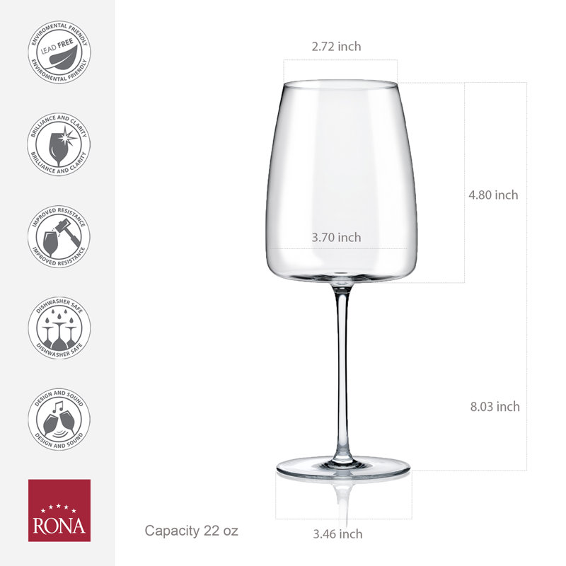 Lord 17 oz. Wine Glass, 22
