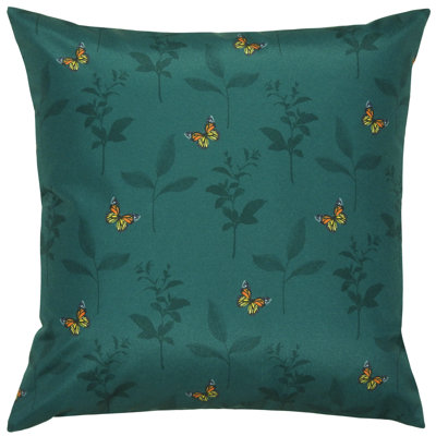 Indoor / Outdoor Floral Square Cushion Cover