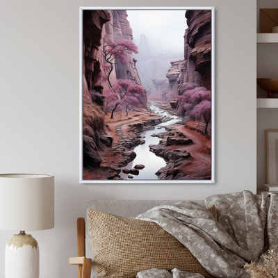 Impression sur toile «S tabac Purple Canyon Endless Journey»