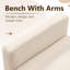 Banc rembourré en polyester 51,2 po-863799538