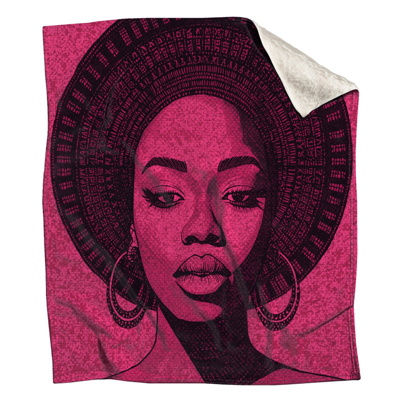 Portrait rose avec couvertures de chapeau, L 50 po x H 60 po