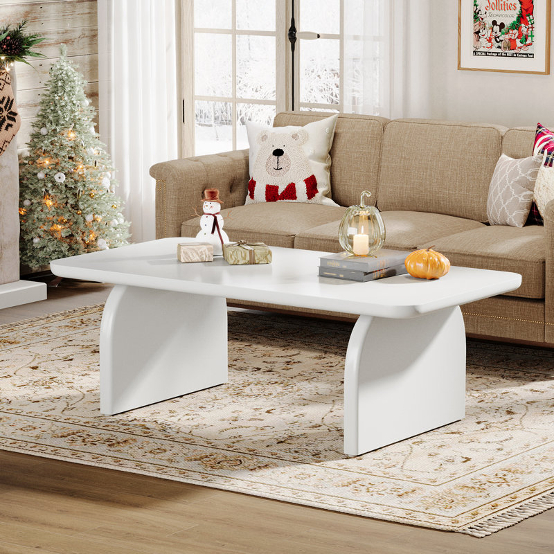 Table basse Wolbach, Blanc