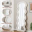 cream white mirror