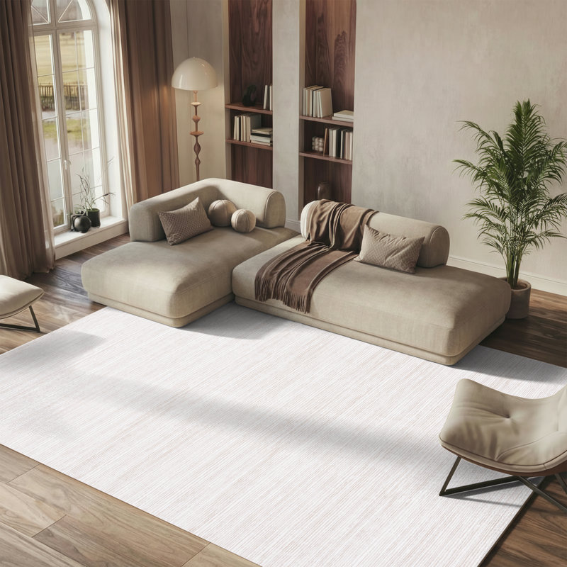 Tapis de couleur unie Ahitana Performance, Rectangle de 11 pi x 15 pi