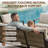 4-Piece Outdoor Conversation Set – Handwoven Wicker Back, Faux-Wood Tabletop, 6" Olefin Cushions, 3" Wide Arm