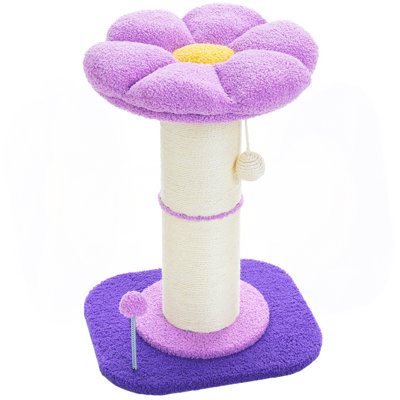 23.6-Inch Flower Cat Scratching Post