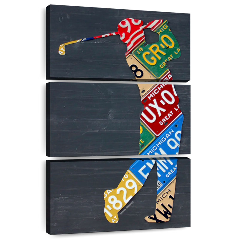 Sireci Golfer Licence Plate, 74" H x 48" W