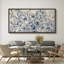 Reproduction d'art sur toile encadrée bleu marine-107118075-111665900